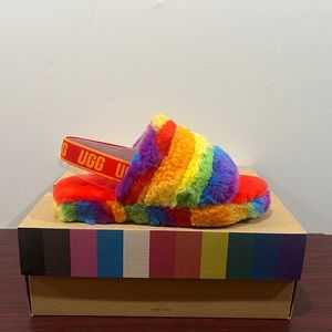 Ugg, Girls, Fluff Yeah Slide, 1119840K, Rainbow